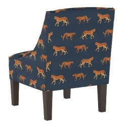 Top 10 ✨ Swoop Armchair Cheetah Walk Navy - Skyline Furniture ✨ -Living Room Chairs Sales unnamed file 4441