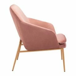 Best reviews of 🥰 Luxe Modern Velvet Armchair Pink - ZM Home 😉 -Living Room Chairs Sales unnamed file 4453