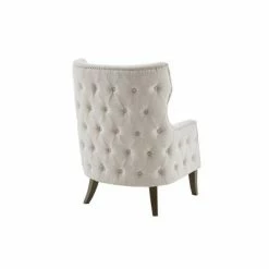 New ❤️ Madison Park Denisa Accent Chair Light Taupe 🌟 -Living Room Chairs Sales unnamed file 4477