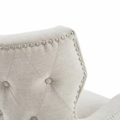 New ❤️ Madison Park Denisa Accent Chair Light Taupe 🌟 -Living Room Chairs Sales unnamed file 4478