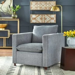 Best deal 😉 Ricki Upholstered Chair Gray - angelo:HOME 👍