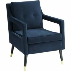Budget ✔️ Studio 55D Tilman Blue Fabric Tufted Accent Chair 👍 -Living Room Chairs Sales unnamed file 4503