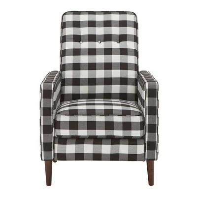 Cheapest 🔥 Herman Buffalo Check Plaid Accent Chair Black/White - Inspire Q 🔔 4 Cheapest 🔥 Herman Buffalo Check Plaid Accent Chair Black/White - Inspire Q 🔔 - Image 2