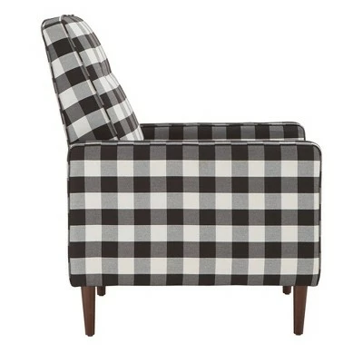 Cheapest 🔥 Herman Buffalo Check Plaid Accent Chair Black/White - Inspire Q 🔔 5 Cheapest 🔥 Herman Buffalo Check Plaid Accent Chair Black/White - Inspire Q 🔔 - Image 3