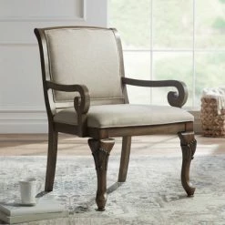 Promo ❤️ Kensington Hill Diana Beige Upholstered Accent Chair ✨