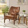 Best Pirce 🎉 Haddie Mid Century Modern Microfiber Club Chair Brown - Christopher Knight Home 💯 -Living Room Chairs Sales unnamed file 456