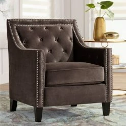 Top 10 🛒 55 Downing Street Tiffany Chocolate Brown Tufted Armchair ⭐