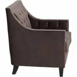 Top 10 🛒 55 Downing Street Tiffany Chocolate Brown Tufted Armchair ⭐ -Living Room Chairs Sales unnamed file 4578