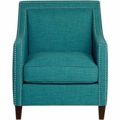 Wholesale 🔔 Studio 55D Flynn Teal Upholstered Armchair 🎁 -Living Room Chairs Sales unnamed file 4646