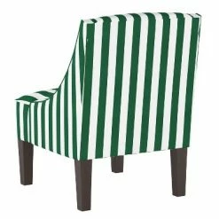 Promo ⭐ Swoop Armchair Canopy Stripe Emerald - Skyline Furniture ✨ -Living Room Chairs Sales unnamed file 4662