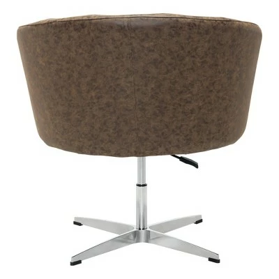 Budget π Modern Upholstered Occasional Chair Vintage Coffee - ZM Home π₯ 4 Budget π Modern Upholstered Occasional Chair Vintage Coffee - ZM Home π₯ - Image 2