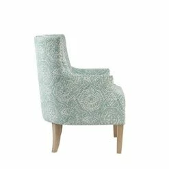 Buy 🥰 Madison Park Roselin Accent Chair Light Teal 👏 -Living Room Chairs Sales unnamed file 4730