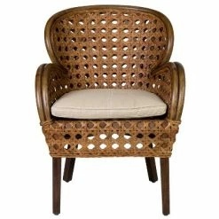 Flash Sale 😍 Margherita Rattan Accent Chair Brown - East at Main ❤️ -Living Room Chairs Sales unnamed file 4738