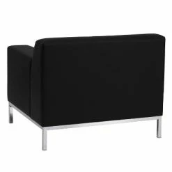 Best Pirce 🧨 Flash Furniture HERCULES Definity Series Contemporary Black LeatherSoft Chair with Stainless Steel Frame 🛒