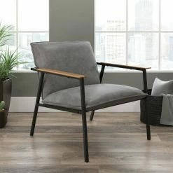 Top 10 😍 Nova Loft Accent Armchair Gray Faux Leather - Sauder 🎉