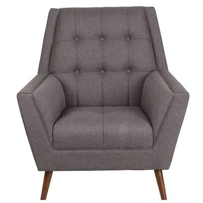 Discount ✔️ Hercules Contemporary Tufted Armchair Gray - Riverstone Furniture 🎉 6 Discount ✔️ Hercules Contemporary Tufted Armchair Gray - Riverstone Furniture 🎉 - Image 4