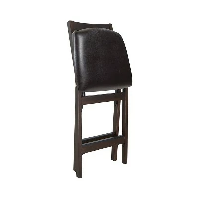 Best Pirce π MECO Stakmore Premium Solid Wood Dining Table Folding Counter Stools Set with Fabric Padded Upholstered Seat, Espresso (2 Pack) π 4 Best Pirce π MECO Stakmore Premium Solid Wood Dining Table Folding Counter Stools Set with Fabric Padded Upholstered Seat, Espresso (2 Pack) π - Image 2