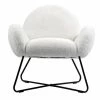 New ❤️ Brooklyn Accent Chair Faux Fur White - ACEssentials 🛒 -Living Room Chairs Sales unnamed file 4782