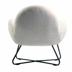 New ❤️ Brooklyn Accent Chair Faux Fur White - ACEssentials 🛒 -Living Room Chairs Sales unnamed file 4784