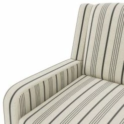 Coupon 😉 Kirke Modern Wingback Swivel Club Chair - Handy Living Striped Black 😍 -Living Room Chairs Sales unnamed file 4815