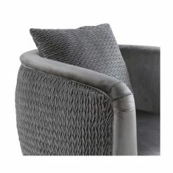 Cheap ⌛ Simple Relax Velvet Barrel Accent Chair with Metal Legs in Gray 🎁 -Living Room Chairs Sales unnamed file 4825