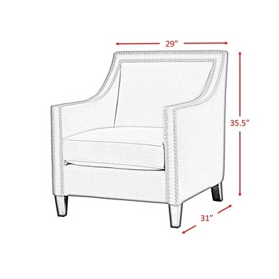 Wholesale π Elkin Accent Chair with Chrome Nailheads - Picket House Furnishings® Teal π 12 Wholesale π Elkin Accent Chair with Chrome Nailheads - Picket House Furnishings® Teal π - Image 10
