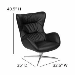 Brand new 🔔 Flash Furniture Home and Office Retro Swivel Wing Accent Chair ❤️ -Living Room Chairs Sales unnamed file 4880