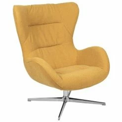 Brand new 🔔 Flash Furniture Home and Office Retro Swivel Wing Accent Chair ❤️ -Living Room Chairs Sales unnamed file 4889