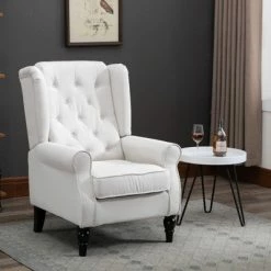 Cheap π HomCom Fabric Tufted Wingback Accent Club Chair with Wooden Legs β¨ 21 Cheap π HomCom Fabric Tufted Wingback Accent Club Chair with Wooden Legs β¨ -Living Room Chairs Sales unnamed file 490