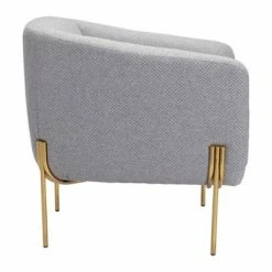 Coupon 🎁 Mikala Armchair Gray/Gold - ZM Home 😉
