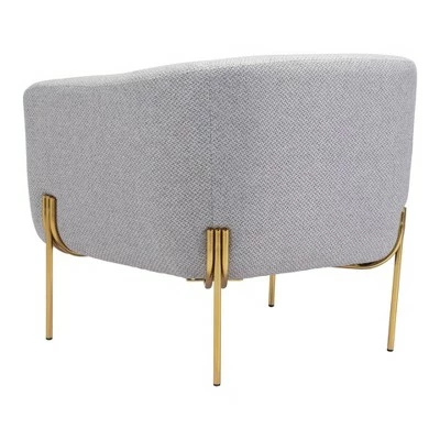 Coupon ๐ Mikala Armchair Gray/Gold - ZM Home ๐ 6 Coupon ๐ Mikala Armchair Gray/Gold - ZM Home ๐ - Image 4