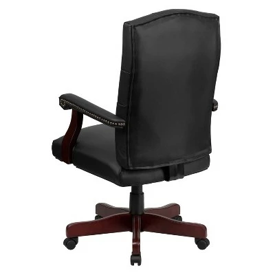 Top 10 ⭐ Martha Washington Leather Swivel Office Chair - Flash Furniture Burgundy ✔️ 4 Top 10 ⭐ Martha Washington Leather Swivel Office Chair - Flash Furniture Burgundy ✔️ - Image 2