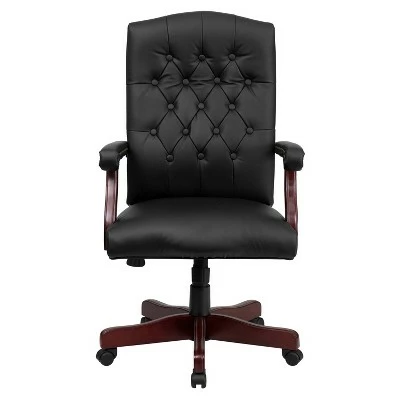 Top 10 ⭐ Martha Washington Leather Swivel Office Chair - Flash Furniture Burgundy ✔️ 5 Top 10 ⭐ Martha Washington Leather Swivel Office Chair - Flash Furniture Burgundy ✔️ - Image 3