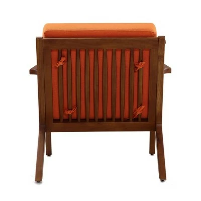 Buy β Martelle Twill Weave Accent Chair - Manhattan Comfort Orange π 7 Buy β Martelle Twill Weave Accent Chair - Manhattan Comfort Orange π - Image 5