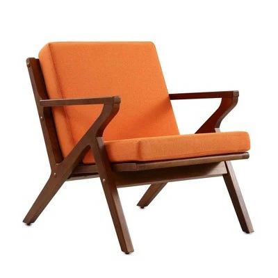Buy β Martelle Twill Weave Accent Chair - Manhattan Comfort Orange π 10 Buy β Martelle Twill Weave Accent Chair - Manhattan Comfort Orange π - Image 8