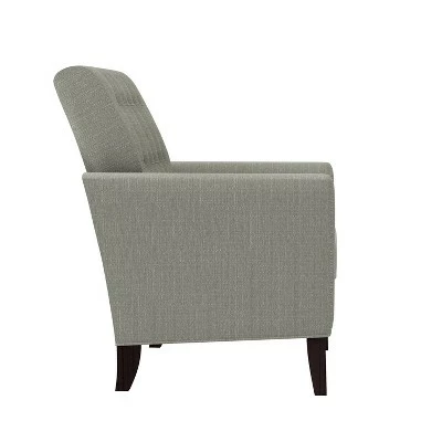 Best Sale ✔️ Graff Button Tufted Armchair Linen - Handy Living Peacock Blue ⭐ 4 Best Sale ✔️ Graff Button Tufted Armchair Linen - Handy Living Peacock Blue ⭐ - Image 2