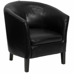 Buy 🔔 Flash Furniture LeatherSoftSoft Barrel Shaped Guest Chair ✔️ -Living Room Chairs Sales unnamed file 5052