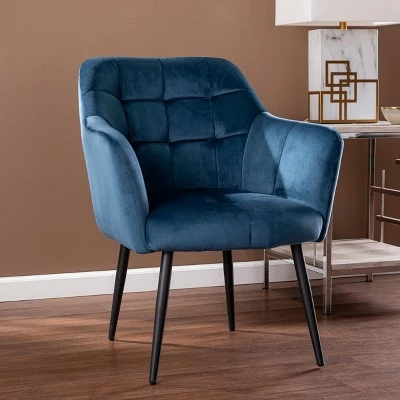Budget π Bartwin Upholstered Accent Chair Blue/Black - Southern Enterprises π 5 Budget π Bartwin Upholstered Accent Chair Blue/Black - Southern Enterprises π - Image 3
