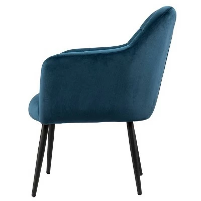 Budget π Bartwin Upholstered Accent Chair Blue/Black - Southern Enterprises π 6 Budget π Bartwin Upholstered Accent Chair Blue/Black - Southern Enterprises π - Image 4