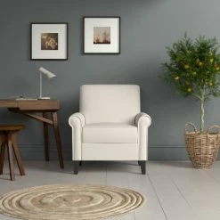 Best Sale 🔔 Janet Rolled Arm Chair - Handy Living Turquoise ⭐