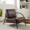Best deal 🎉 Modern Accent Chair Espresso - HomeFare 👍 -Living Room Chairs Sales unnamed file 5129