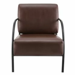 Best deal 🎉 Modern Accent Chair Espresso - HomeFare 👍 -Living Room Chairs Sales unnamed file 5130