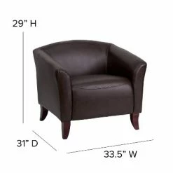 Best reviews of 👏 Flash Furniture HERCULES Imperial Series LeatherSoft Chair with Cherry Wood Feet 🔥 -Living Room Chairs Sales unnamed file 5147