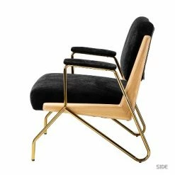 Outlet 😉 Wooden Upholstered Armchair | Karat Home ✔️