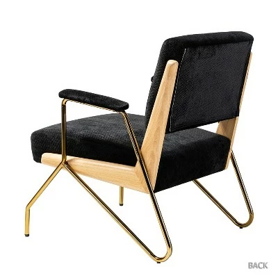 Outlet π Wooden Upholstered Armchair | Karat Home βοΈ 4 Outlet π Wooden Upholstered Armchair | Karat Home βοΈ - Image 2