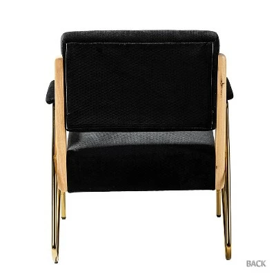 Outlet π Wooden Upholstered Armchair | Karat Home βοΈ 5 Outlet π Wooden Upholstered Armchair | Karat Home βοΈ - Image 3
