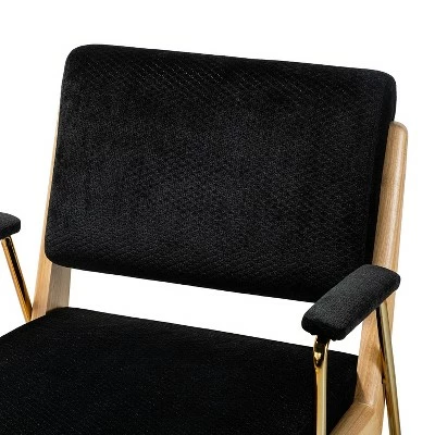 Outlet π Wooden Upholstered Armchair | Karat Home βοΈ 7 Outlet π Wooden Upholstered Armchair | Karat Home βοΈ - Image 5