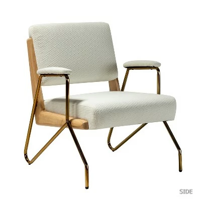 Outlet π Wooden Upholstered Armchair | Karat Home βοΈ 13 Outlet π Wooden Upholstered Armchair | Karat Home βοΈ - Image 11