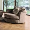 Promo ⭐ Mauricio Microfiber Swivel Chair - miBasics Brown 🌟 -Living Room Chairs Sales unnamed file 5253