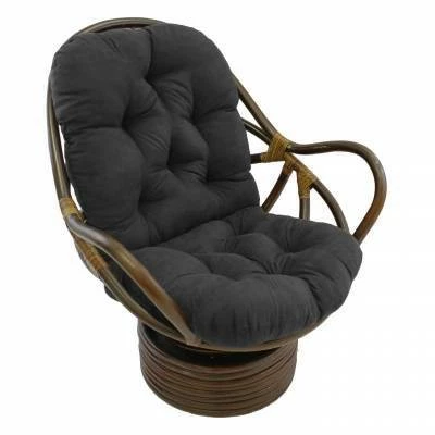 Top 10 ๐ฅ Rattan Swivel Rocker with Micro Suede Cushion - International Caravan Aqua Blue ๐ 7 Top 10 ๐ฅ Rattan Swivel Rocker with Micro Suede Cushion - International Caravan Aqua Blue ๐ - Image 5